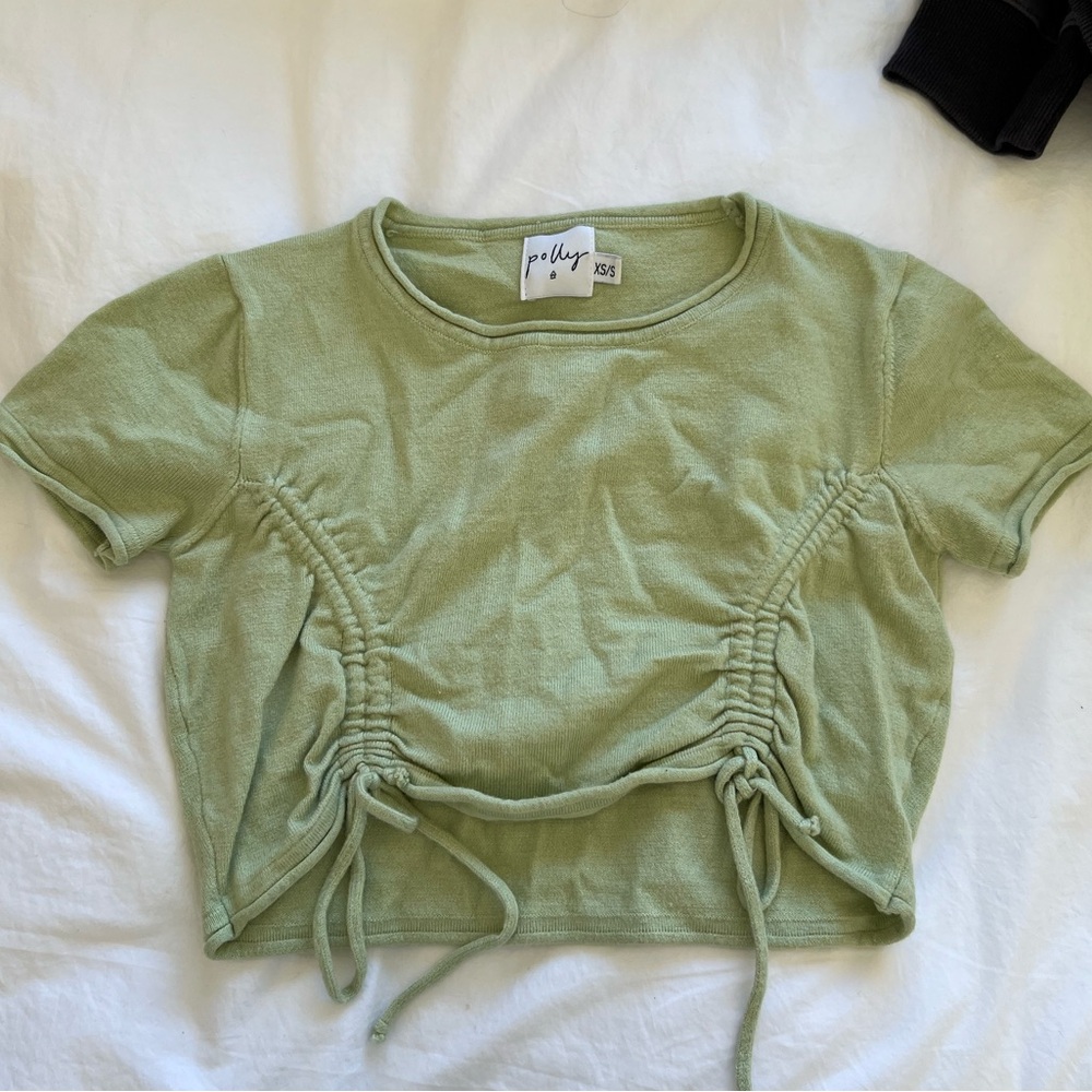 Princess Polly Tie Short sleeve Crop Top
